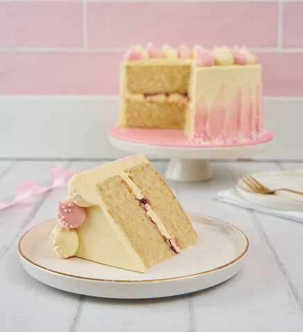 Pink Newborn Baby Cake