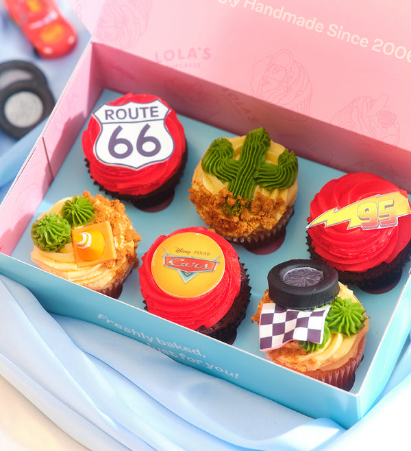 Disney Cars Themed Cupcake Box