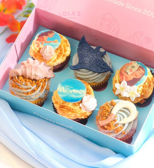 Disney Moana Themed Cupcake Box