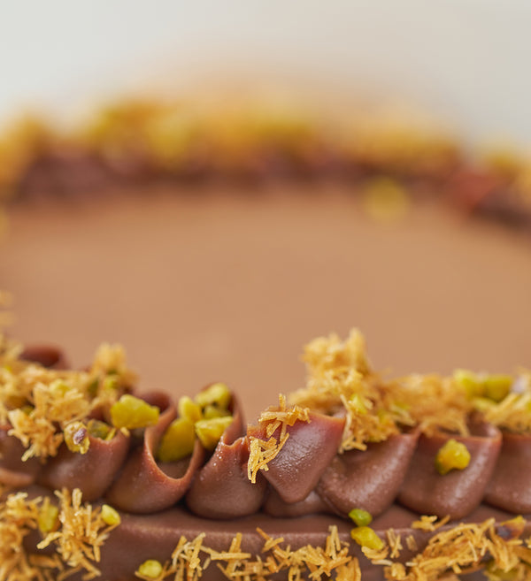 Chocolate Pistachio Kunafa Nationwide Cake