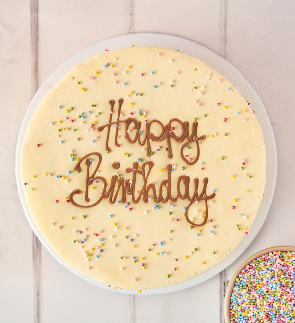 Rainbow Vanilla Cake