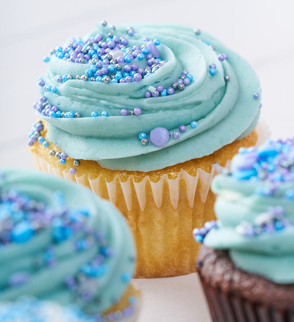 Blue Cupcake Box