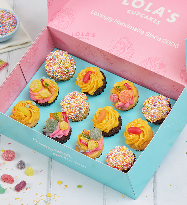 Rainbow Mini Cupcake Box