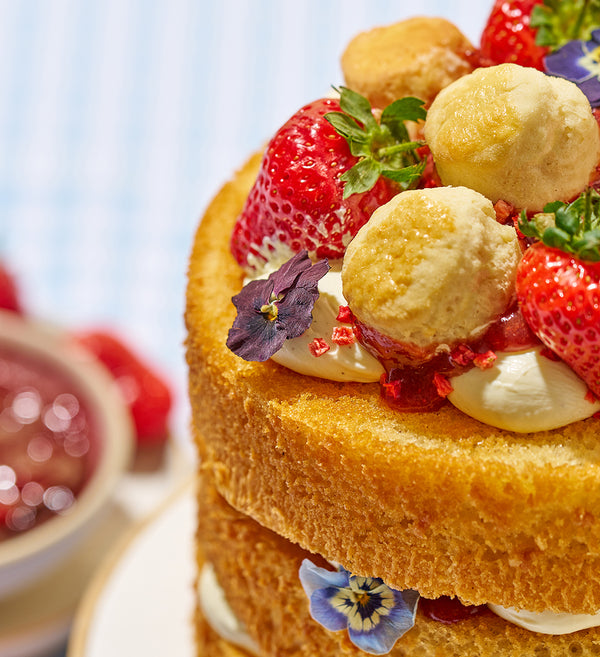 20th Birthday Cream Tea Layer Cake