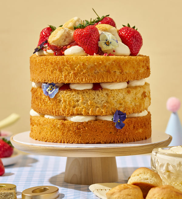 20th Birthday Cream Tea Layer Cake
