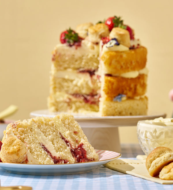 20th Birthday Cream Tea Layer Cake