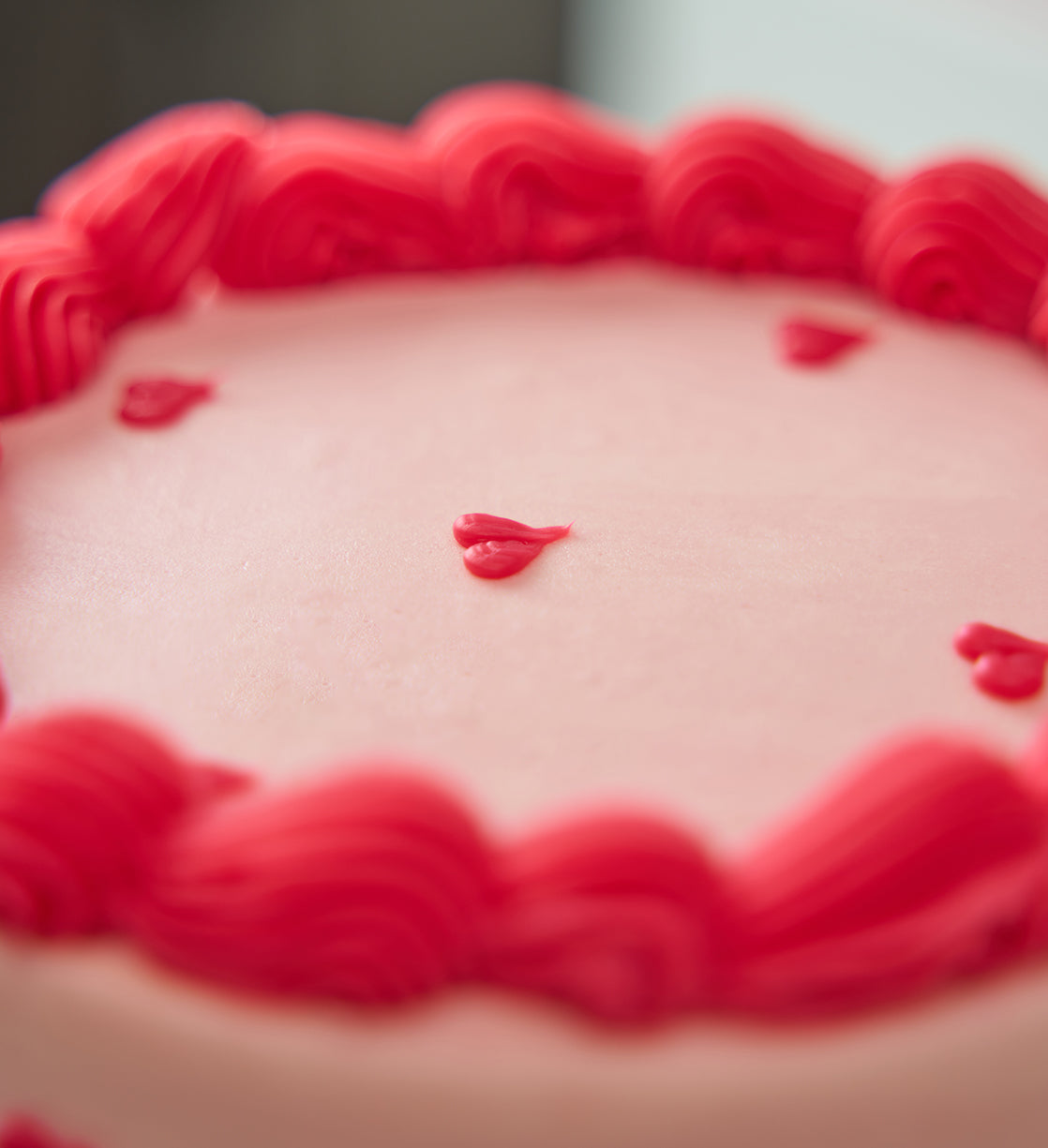 Vintage Heart Mini Two Tier Doodle Cake