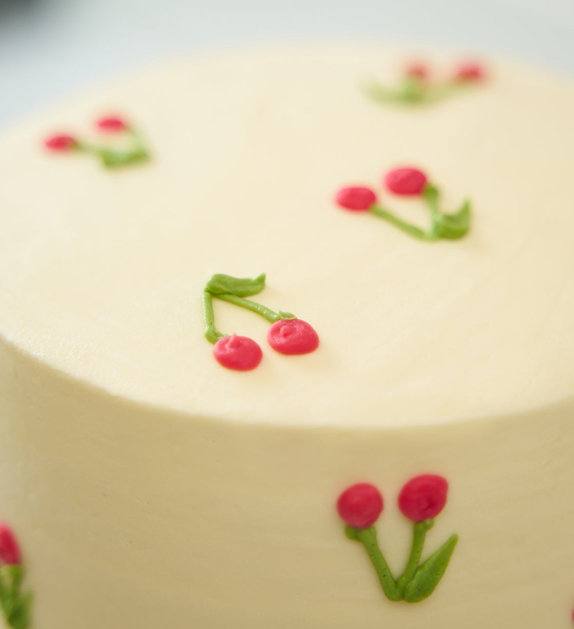 Cherries Mini Two Tier Doodle Cake