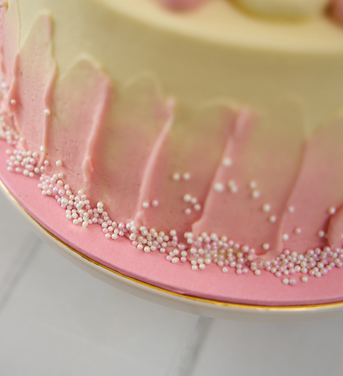 Pink Newborn Baby Cake