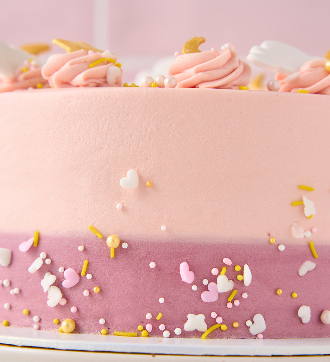 Pink Newborn Baby Cake