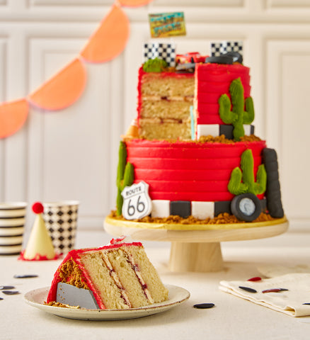 Disney Cars Themed Two Tier Cake