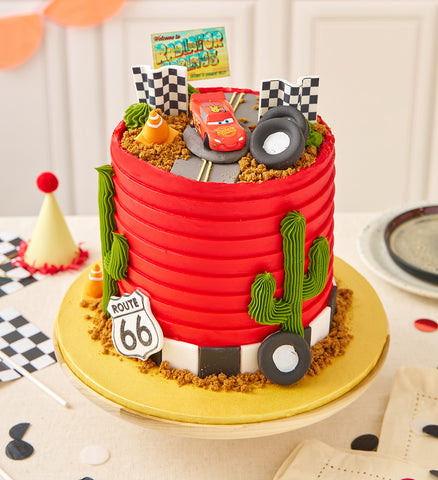 Disney Cars Themed Tall Cake