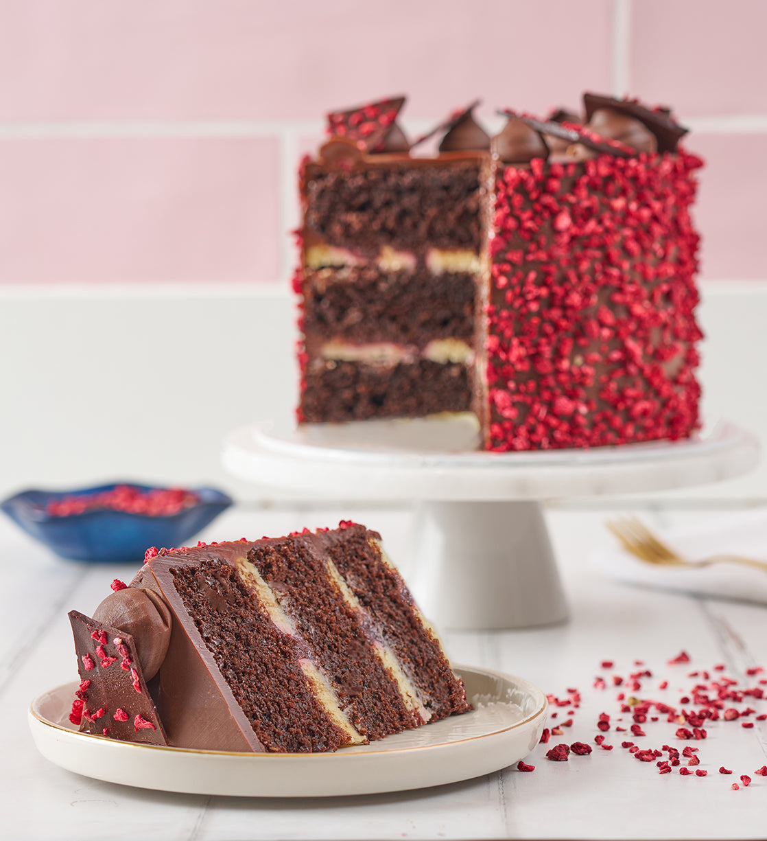 Chocolate and Raspberry Nationwide Cake