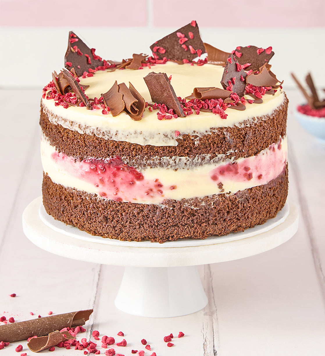 Chocolate and Raspberry Nationwide Cake