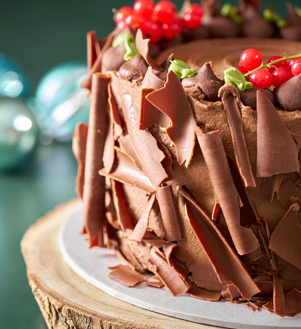 Christmas Yule Log Layer Cake