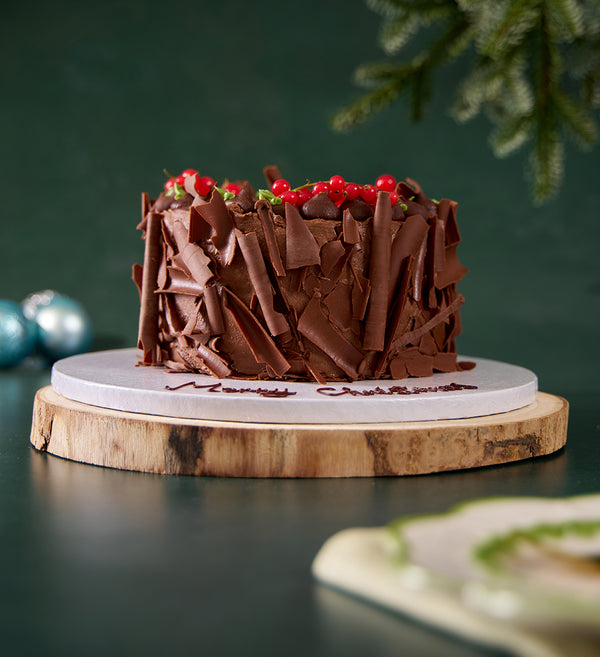 Christmas Yule Log Layer Cake