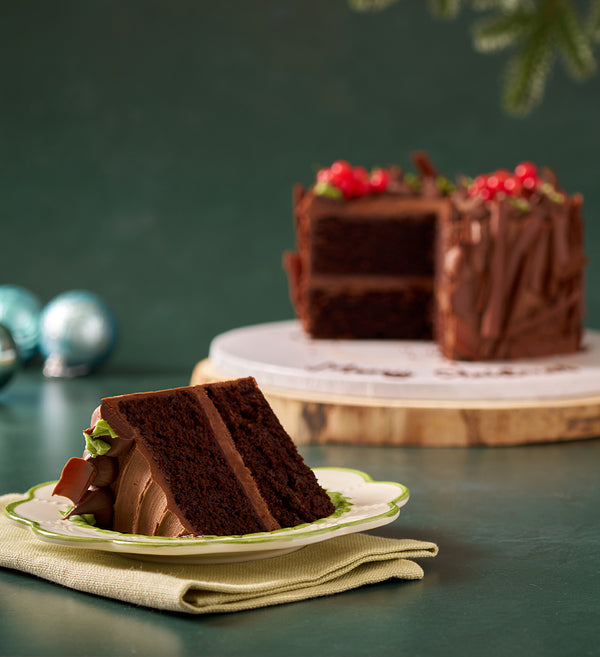 Christmas Yule Log Layer Cake