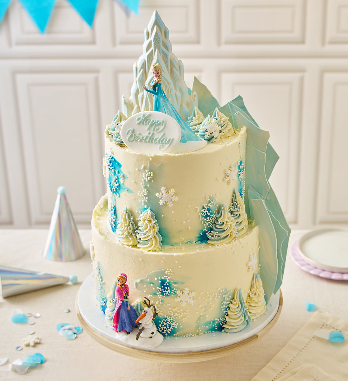 Disney Frozen Themed Two Tier Cake