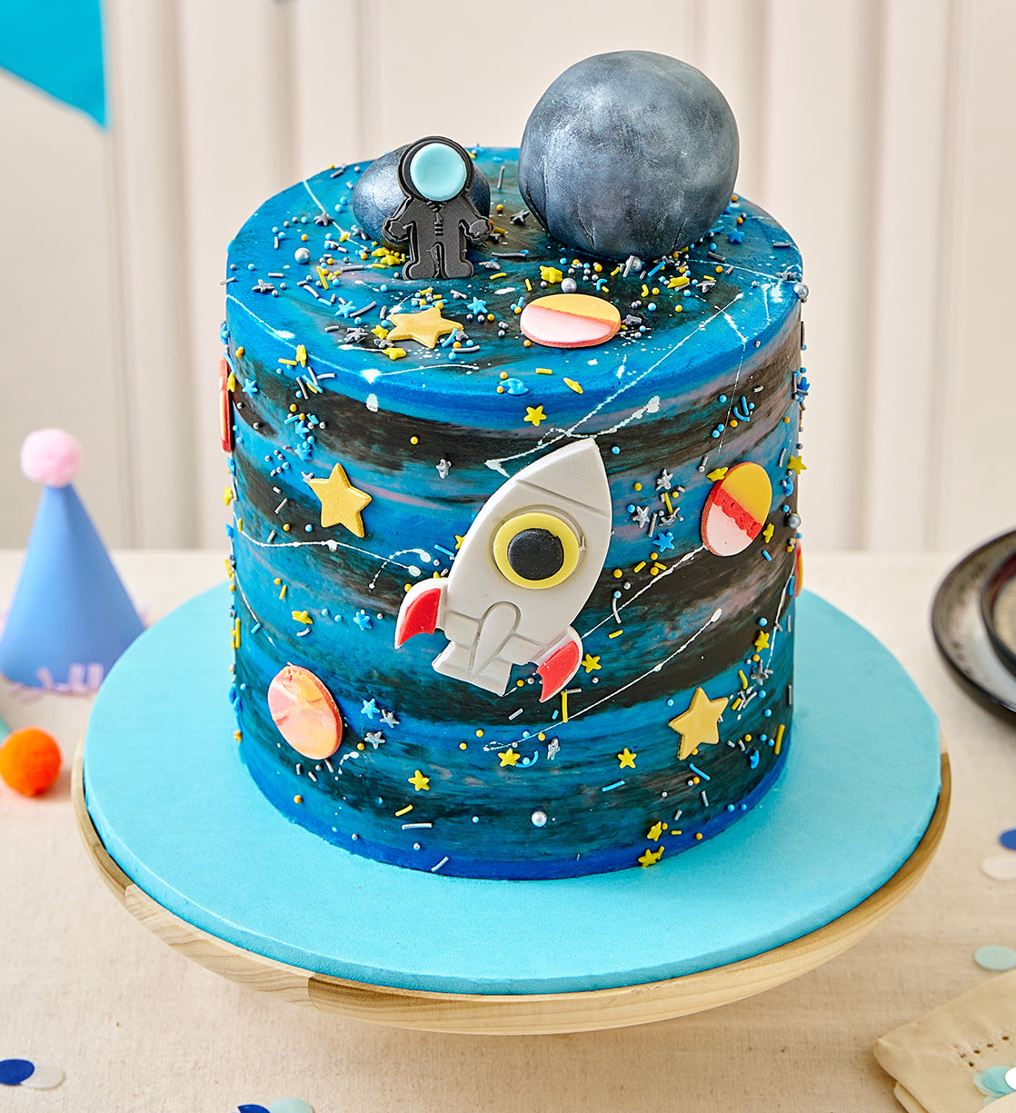 Galaxy Space Tall Cake