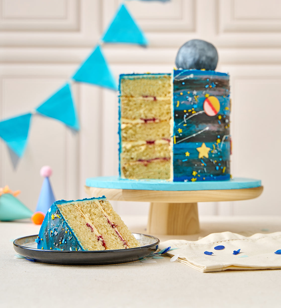 Galaxy Space Tall Cake