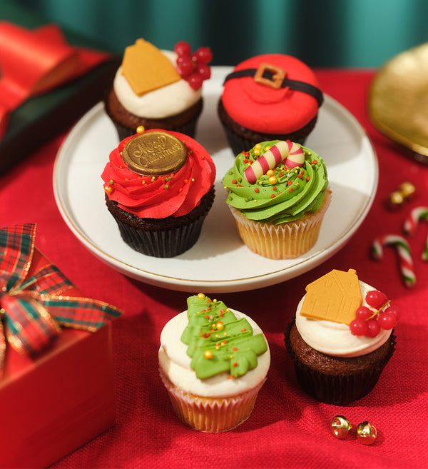 Christmas Cupcake Box