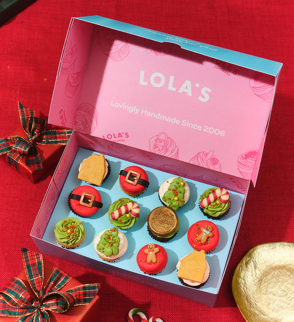 Christmas Mini Cupcake Box