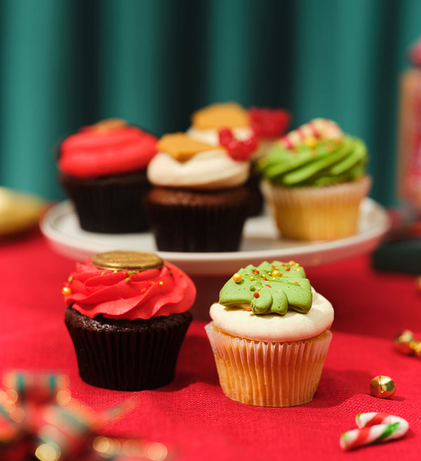 Christmas Cupcake Box