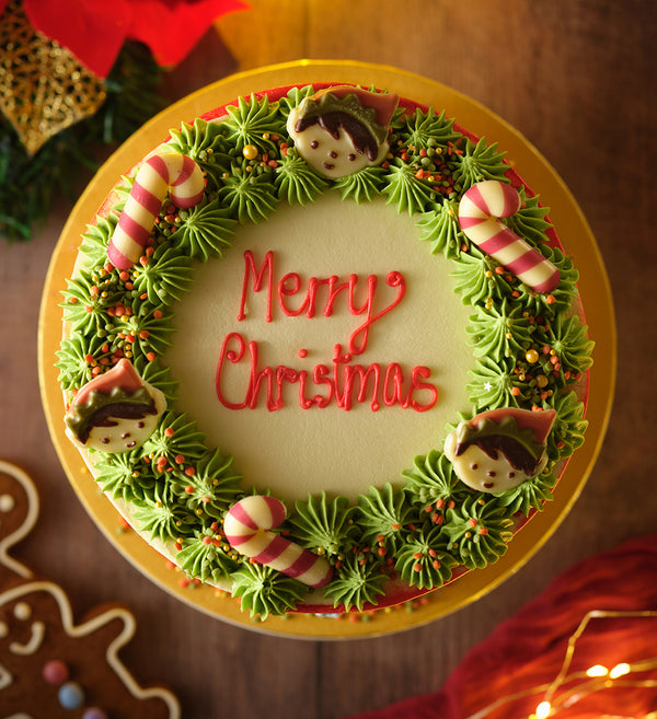 Christmas Wreath Cake