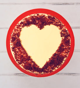 Valentines Red Velvet Heart Cake - 2nd image