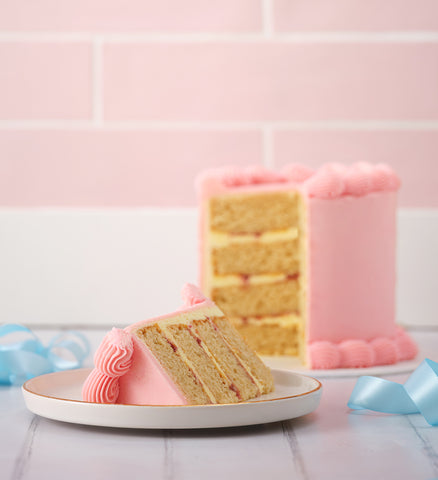 Pink Ribbons and Ruffles Cake