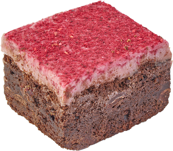 Raspberry Hexagonal Brownie