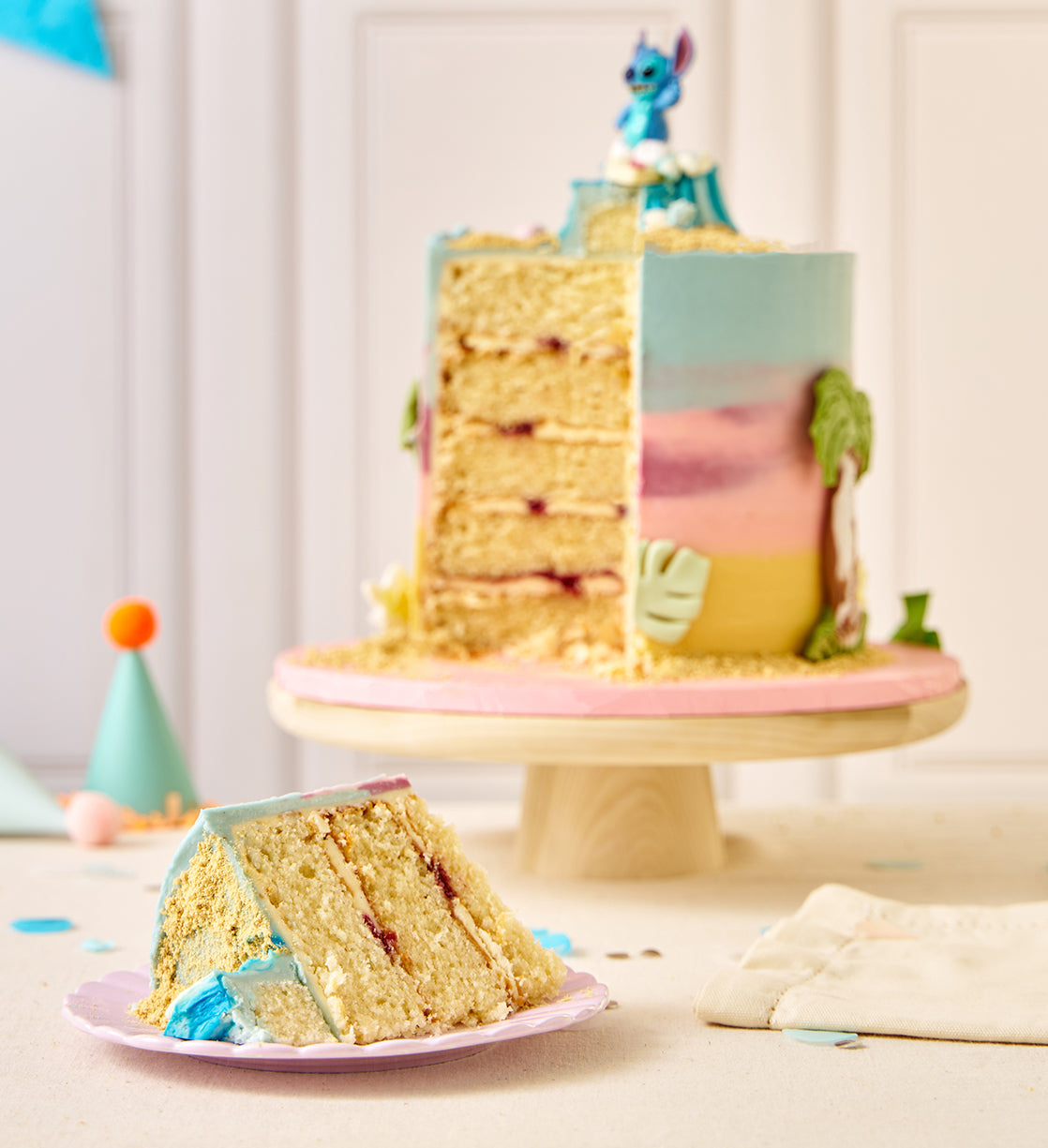 Disney Lilo and Stitch Themed Tall Cake