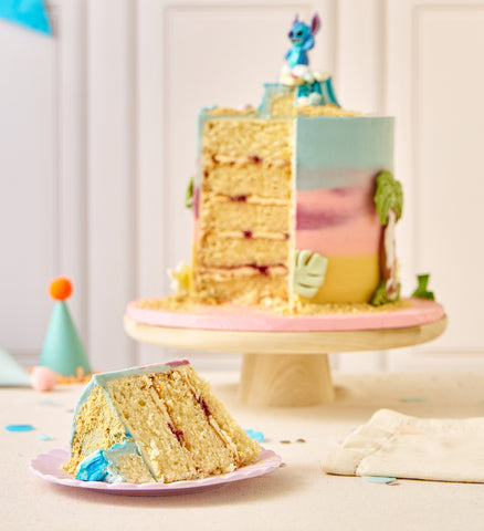 Disney Lilo and Stitch Themed Tall Cake
