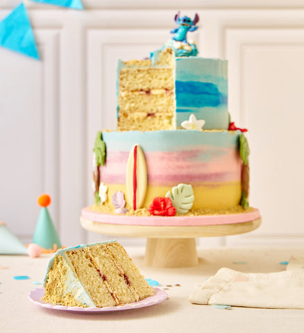 Disney Lilo and Stitch Themed Two Tier Cake