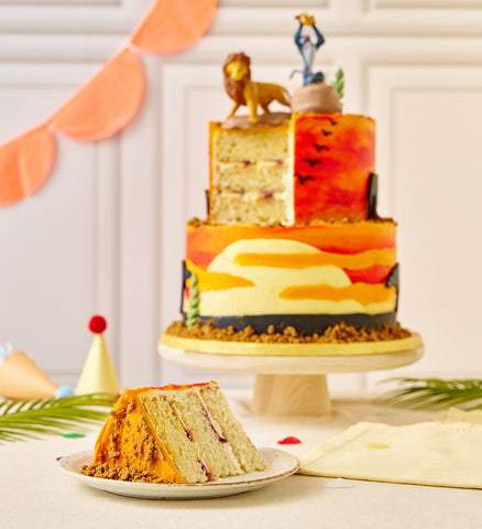 Disney Lion King Themed Two Tier Cake