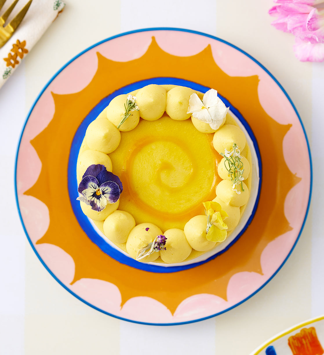 Mango and Yuzu Bento Cake