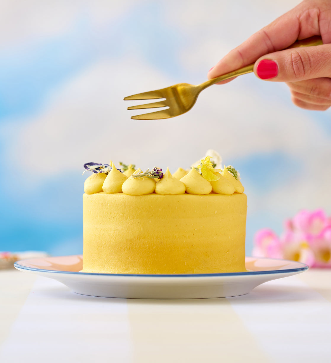 Mango and Yuzu Bento Cake