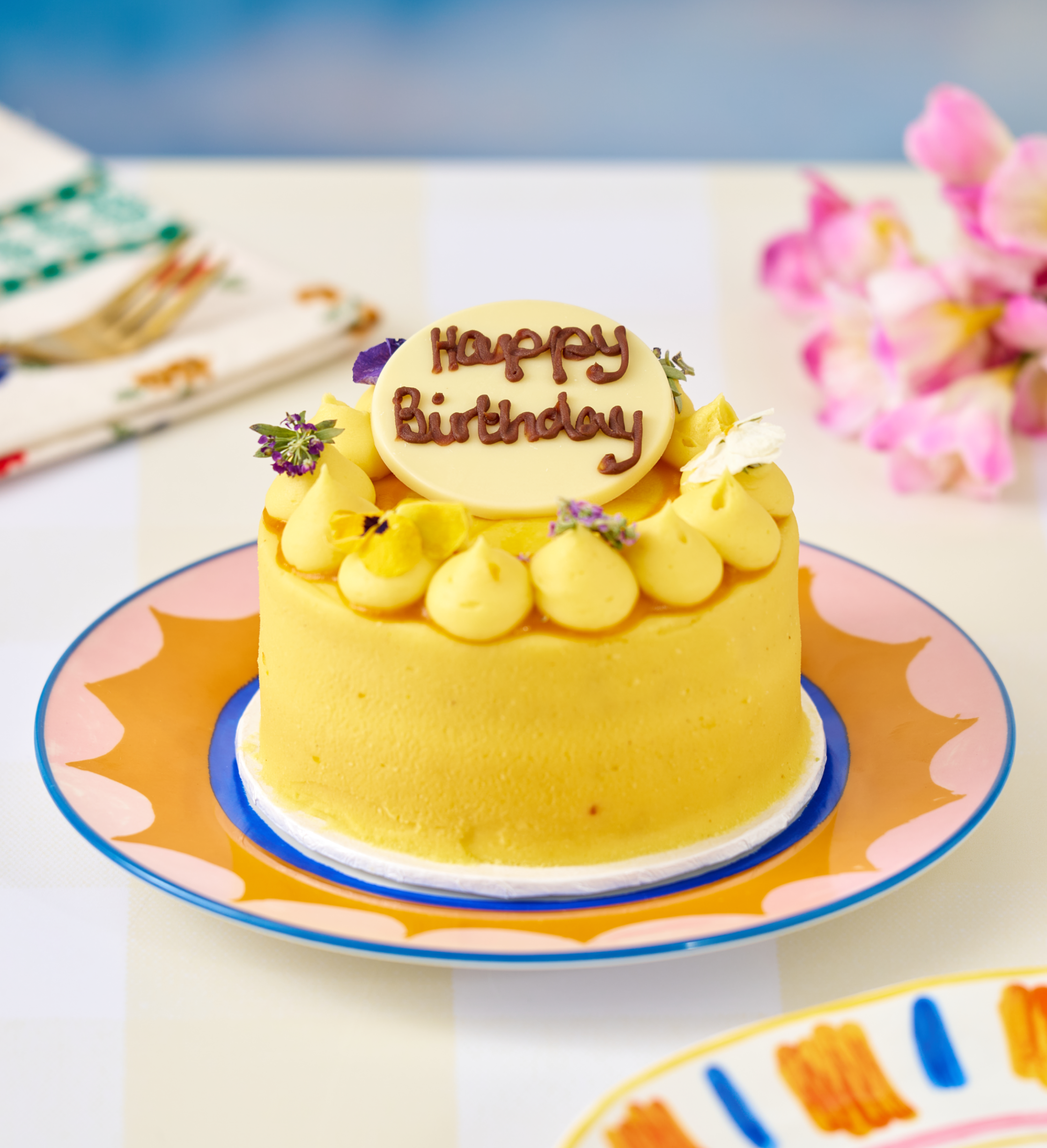 Mango and Yuzu Bento Cake