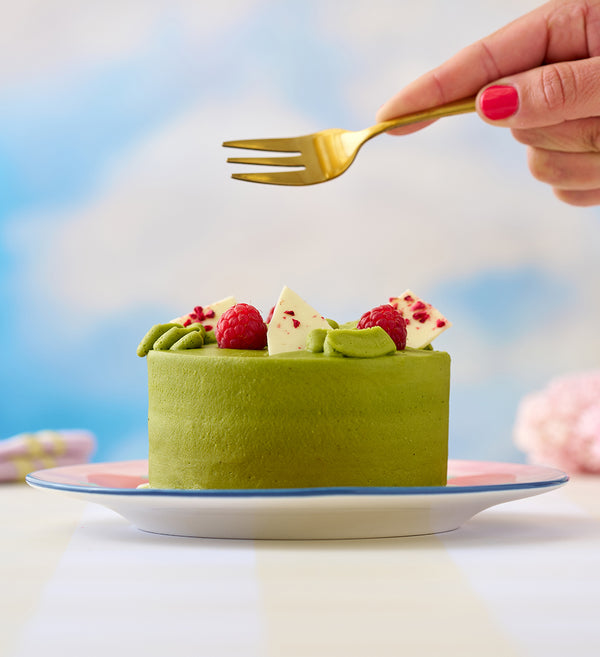 Matcha and Raspberry Bento Cake