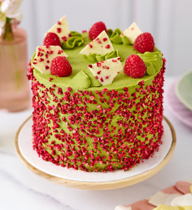 Matcha and Raspberry Cake