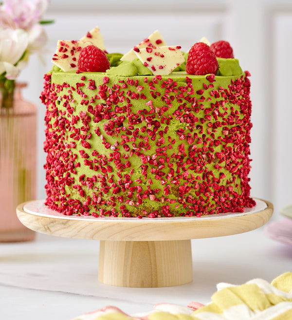 Matcha and Raspberry Cake
