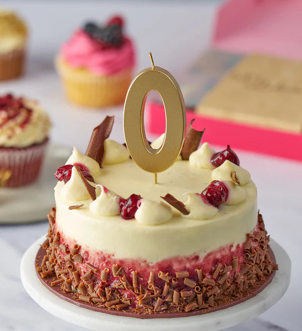 Gold Number Candle