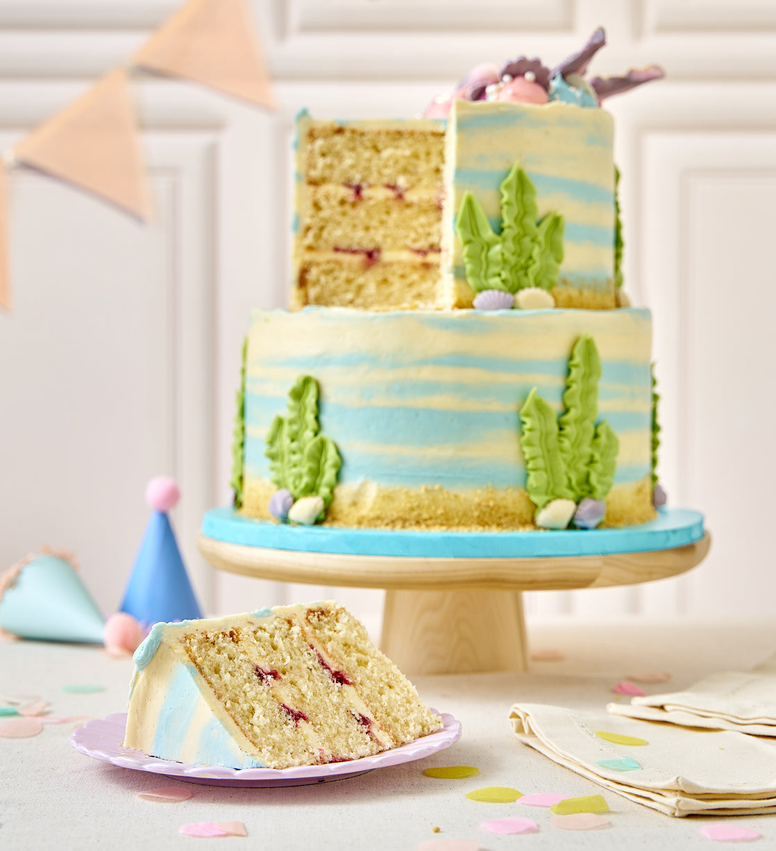 Mermaid Two Tier Cake