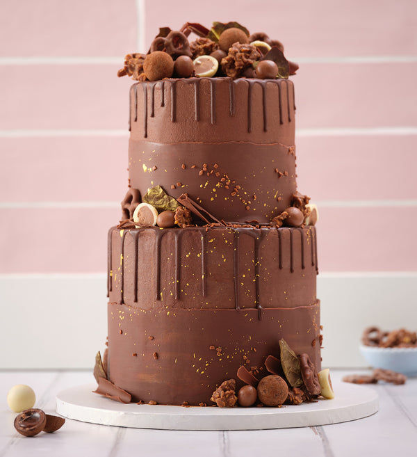 Chocolate Mini Two Tier Loaded Cake