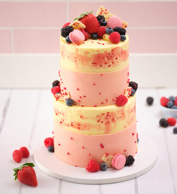 Tutti Frutti Mini Two Tier Loaded Cake