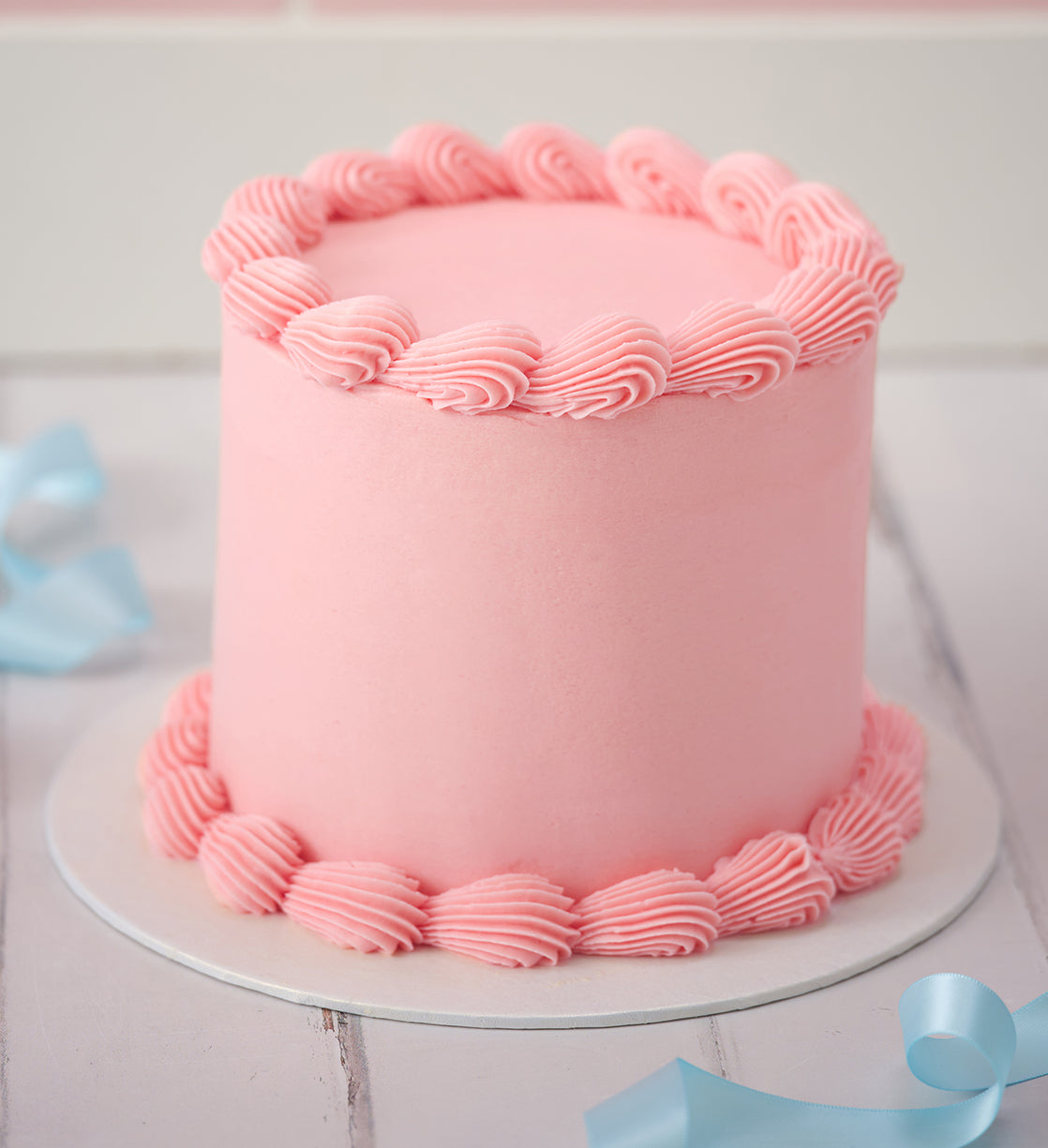 Pink Ribbons and Ruffles Cake