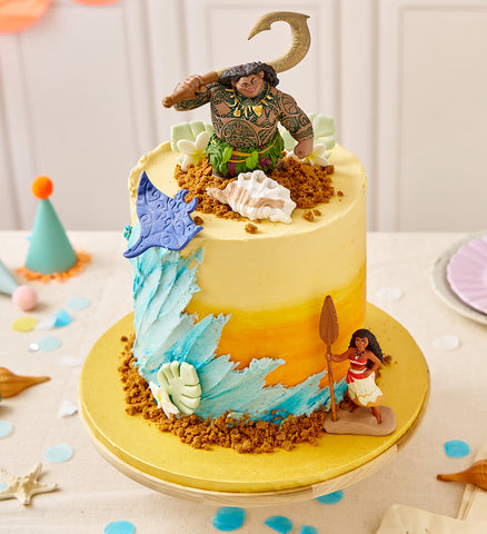 Disney Moana Themed Tall Cake
