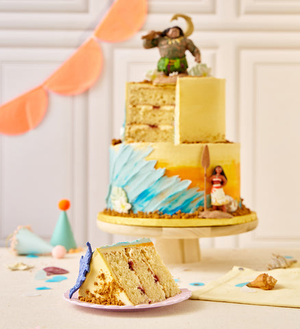 Disney Moana Themed Two Tier Cake