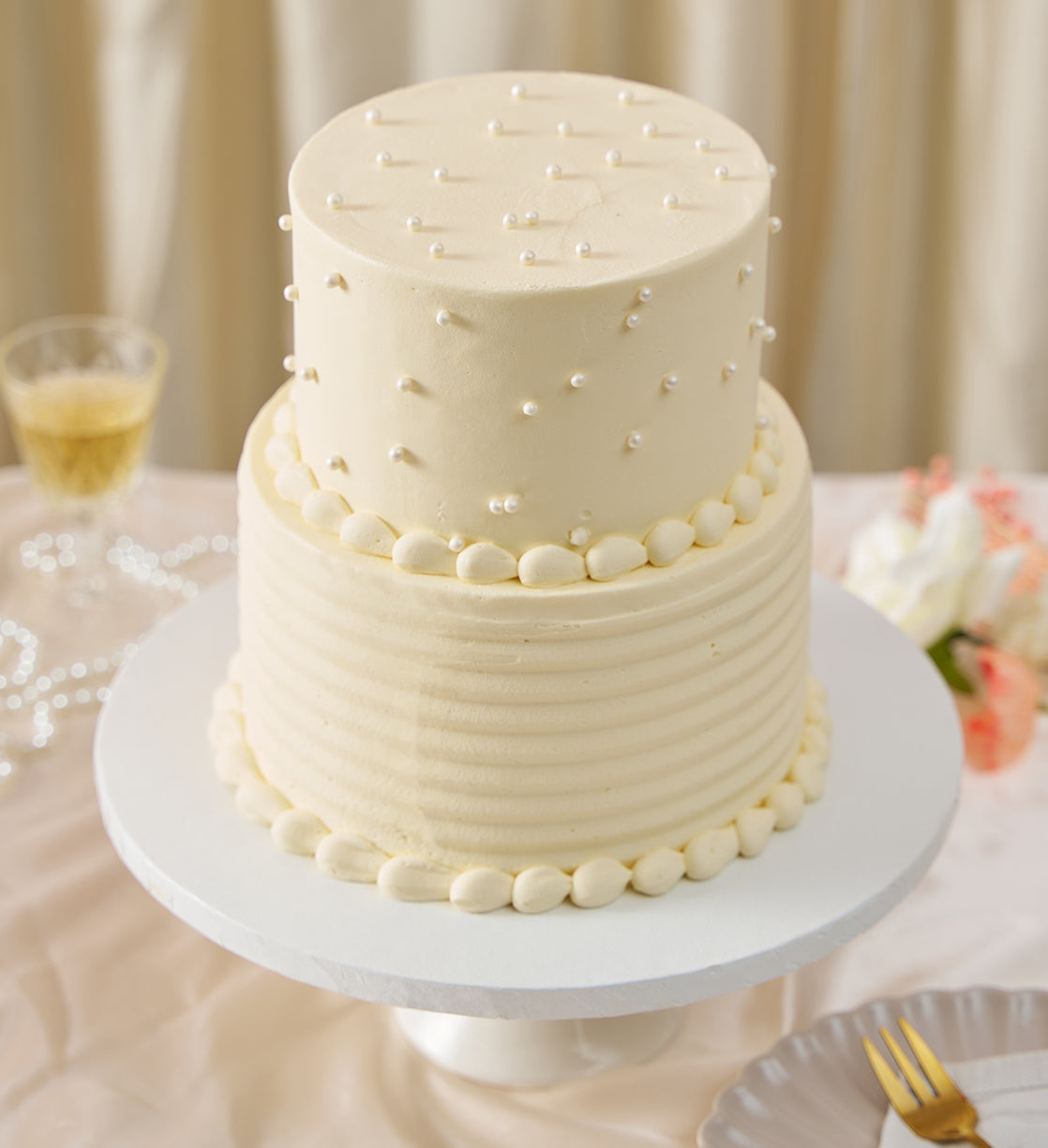 Ivory Pearl Cake