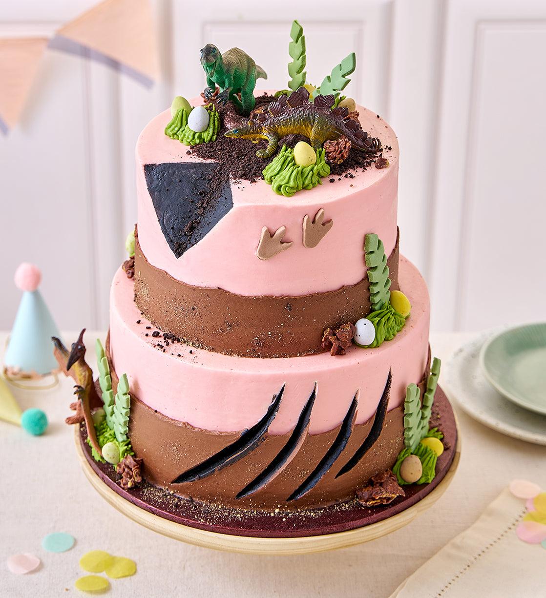 Dinosaur Two Tier Cake